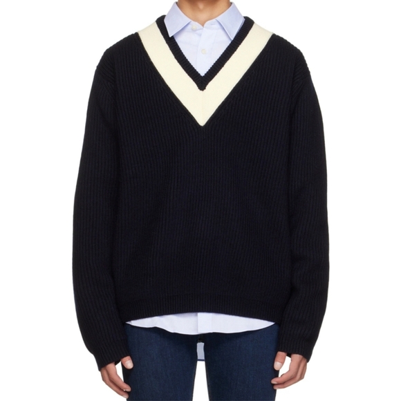 Tiger of Sweden Navy Puck Sweater